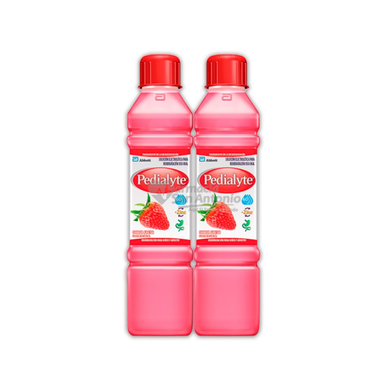 PEDIALYTE 60 FRESA X 500ML ( 2 PACK )