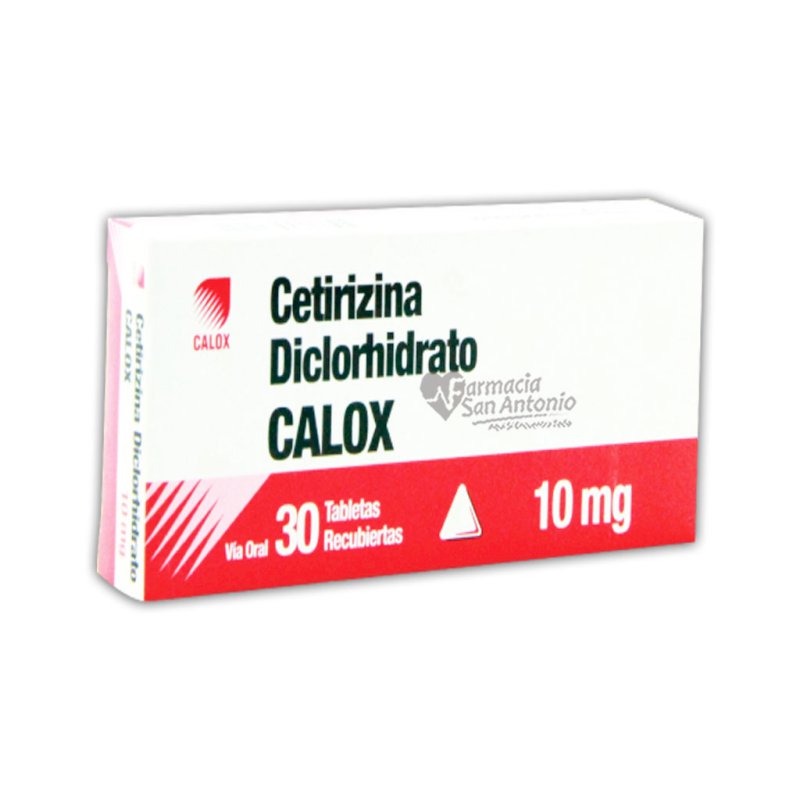 UNIDAD CALOX CETIRIZINA 10MG TAB