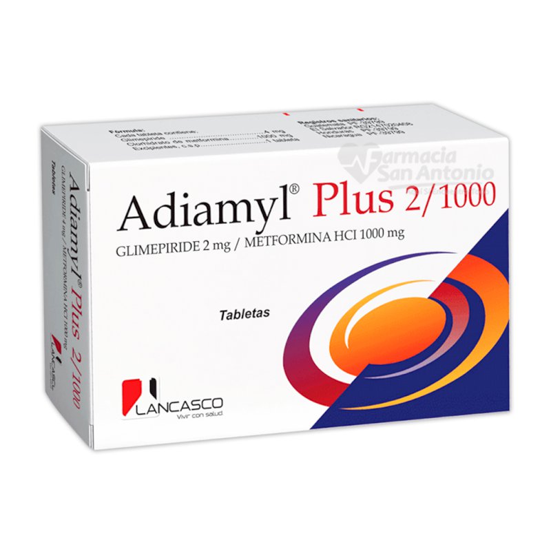 ADIAMYL PLUS 2/1000MG X 30 TABS