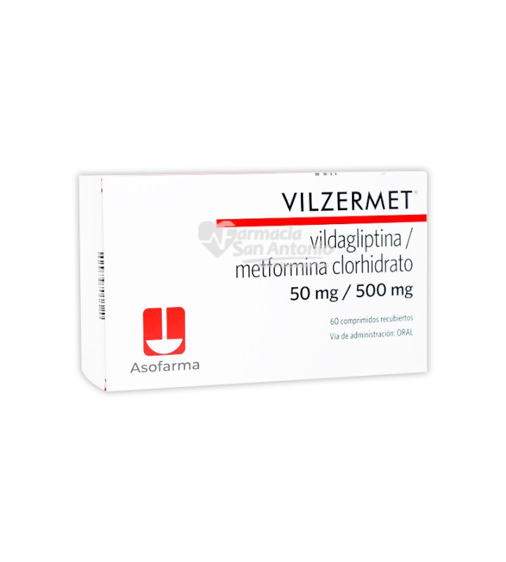 VILZERMET 50MG/500MG X 60 COMP