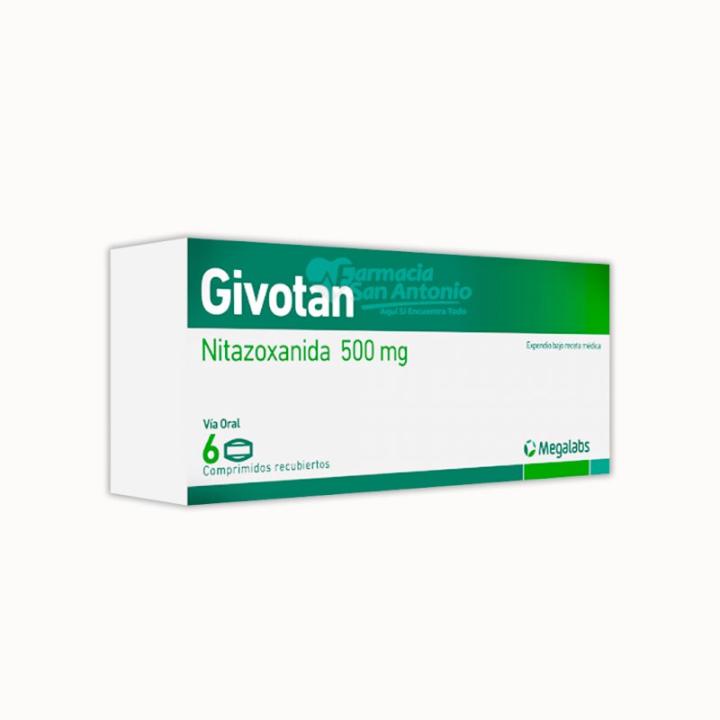 GIVOTAN 500MG X 6 COMP $