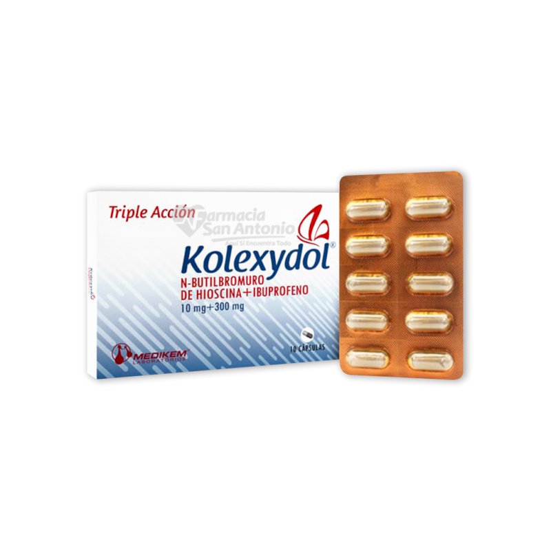 KOLEXYDOL 10MG/300MG X 100 CAPS