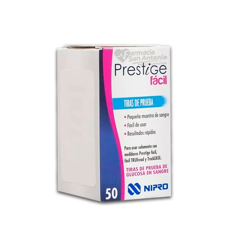 CINTAS P/GLUCOSA PRESTIGE X 50