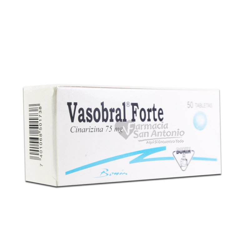 UNIDAD VASOBRAL FORTE 75MG TAB