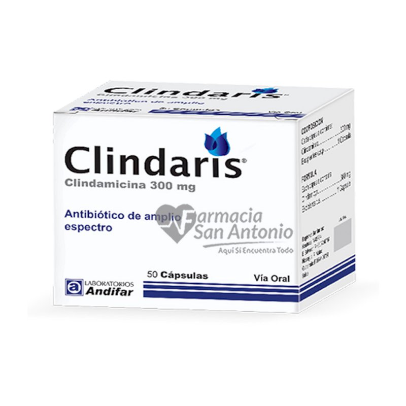 CLINDAMICINA (CLINDARIS) ANDIFAR 300MG X 50 CAP