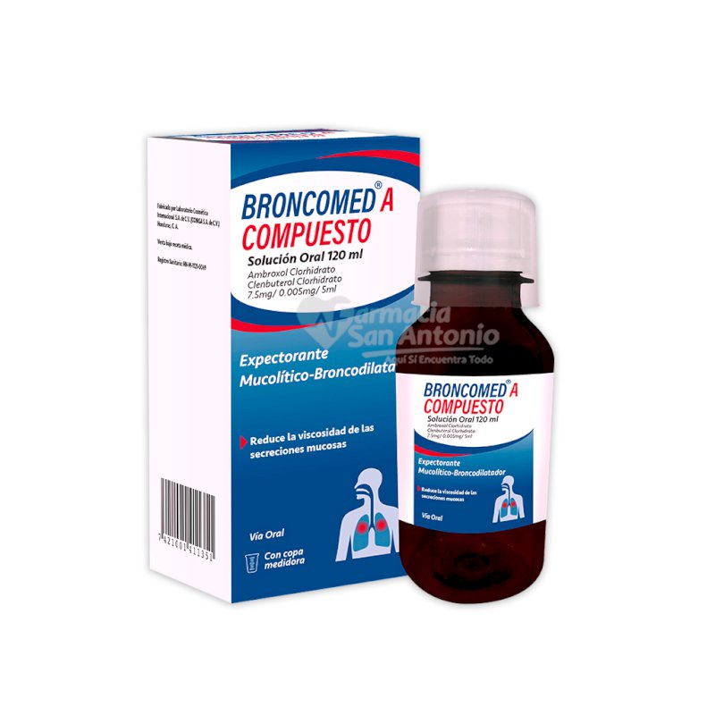 BRONCOMED 'A' COMPUESTO SOL ORAL X 120ML