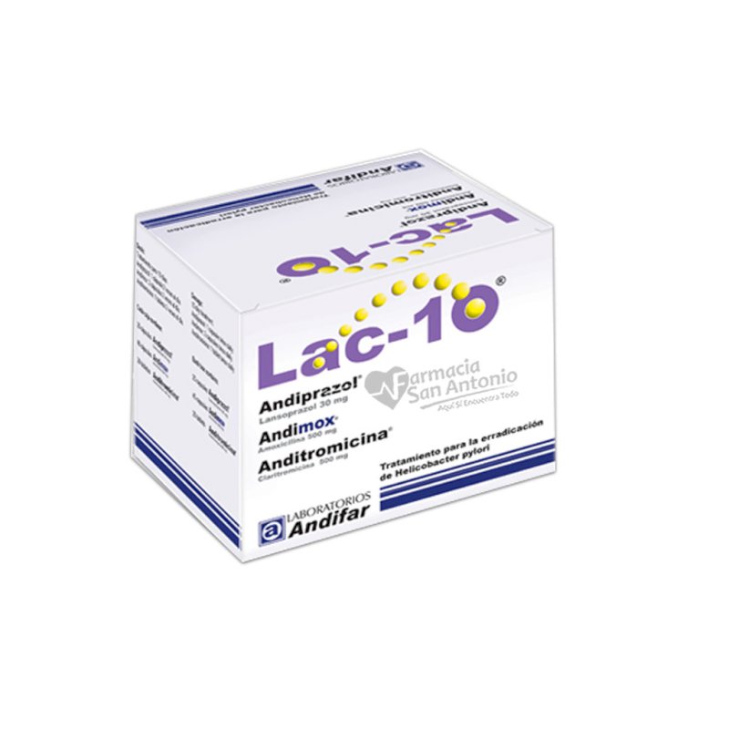 LAC-10 TRATAMIENTO H, PYLORI