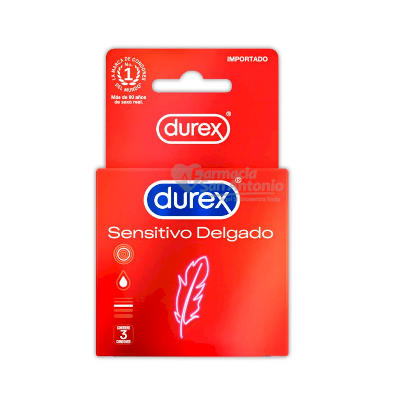 DUREX SENCITIVO 3 UNID