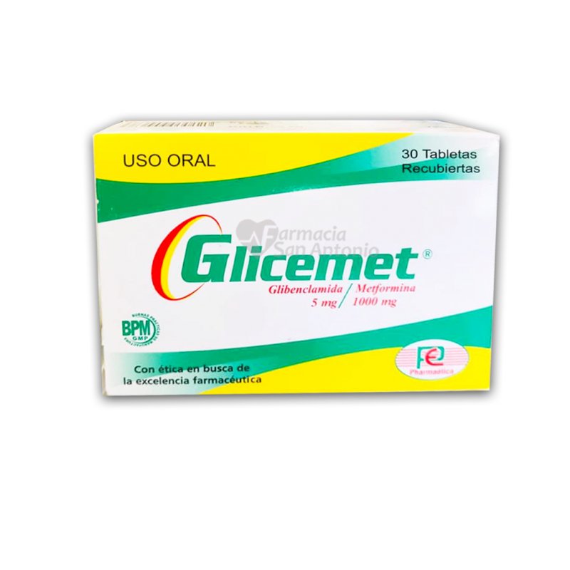 GLICEMET 5/1000 TAB.