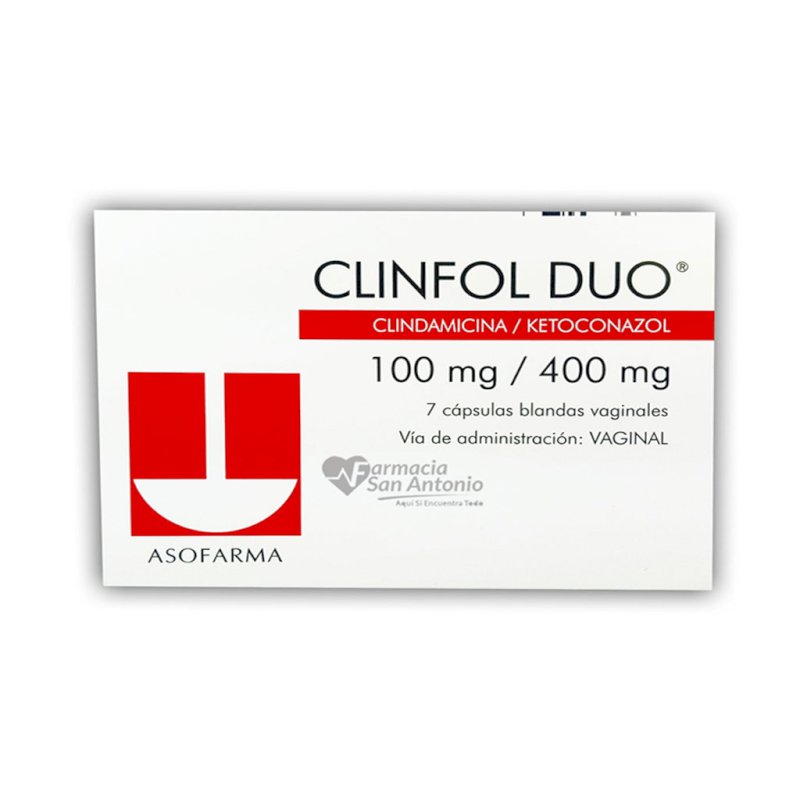 CLINFOL DUO 100MG X 7 OVULOS