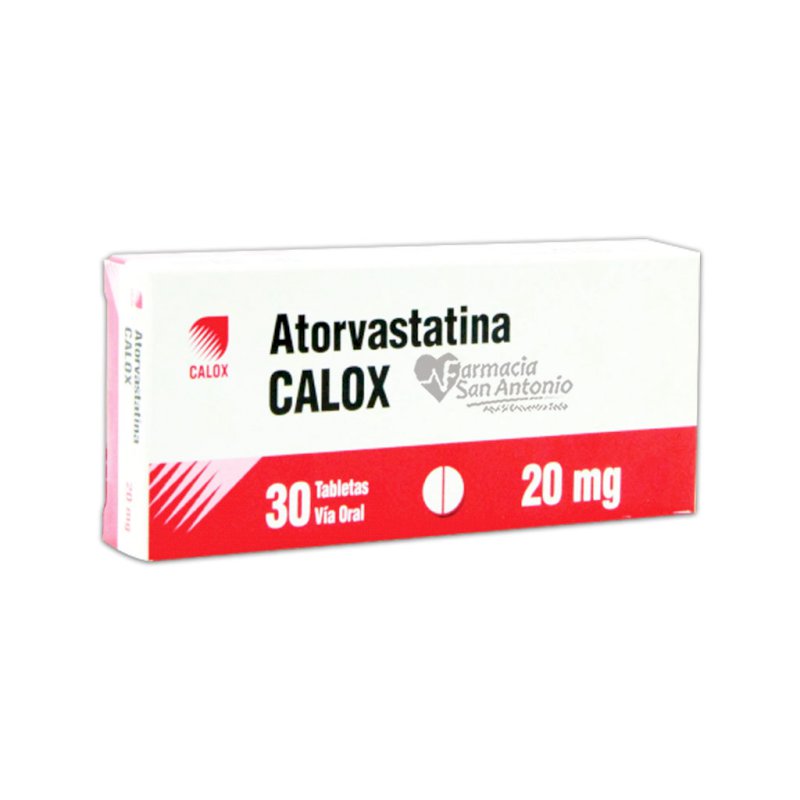 UNIDAD CALOX ATORVASTATINA 20MG X 30+30 TAB