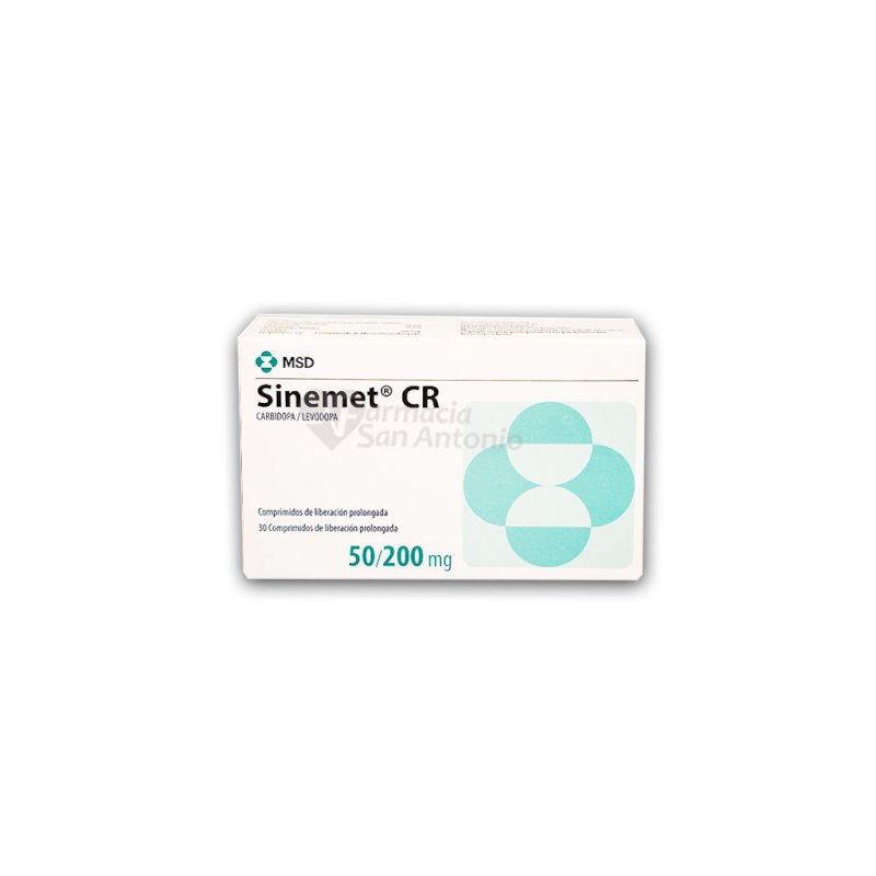 SINEMET CR 50MG/200MG X 30 TAB