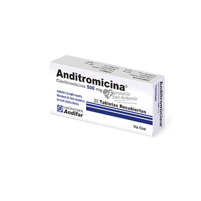 UNIDAD ANDITROMICINA 500MG 20 TAB