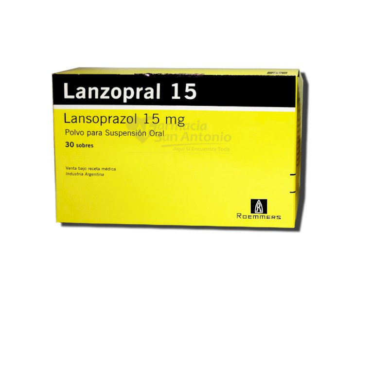 UNIDAD LANZOPRAL MD 15MG SOBRES $