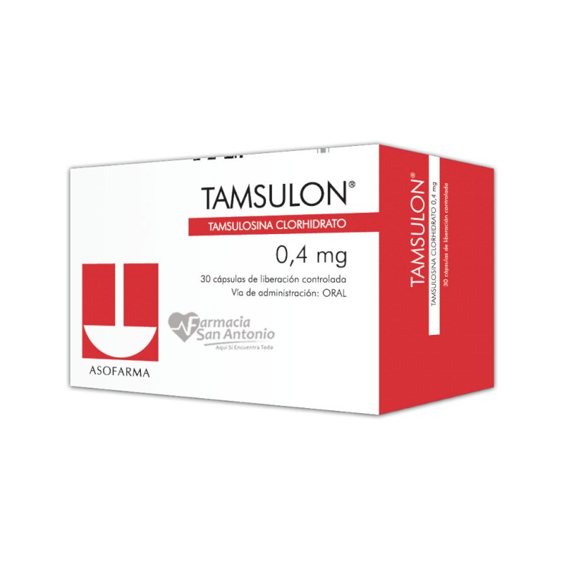 TAMSULOM 0.4MG X 30 CAPS.