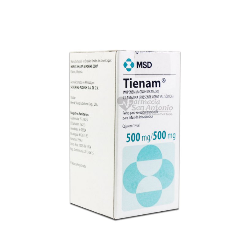 TIENAM POLVO IV 500MG