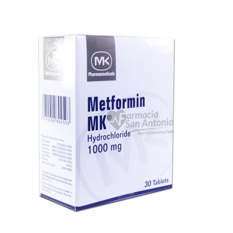 METFORMINA MK 1000MG X 30 TABS