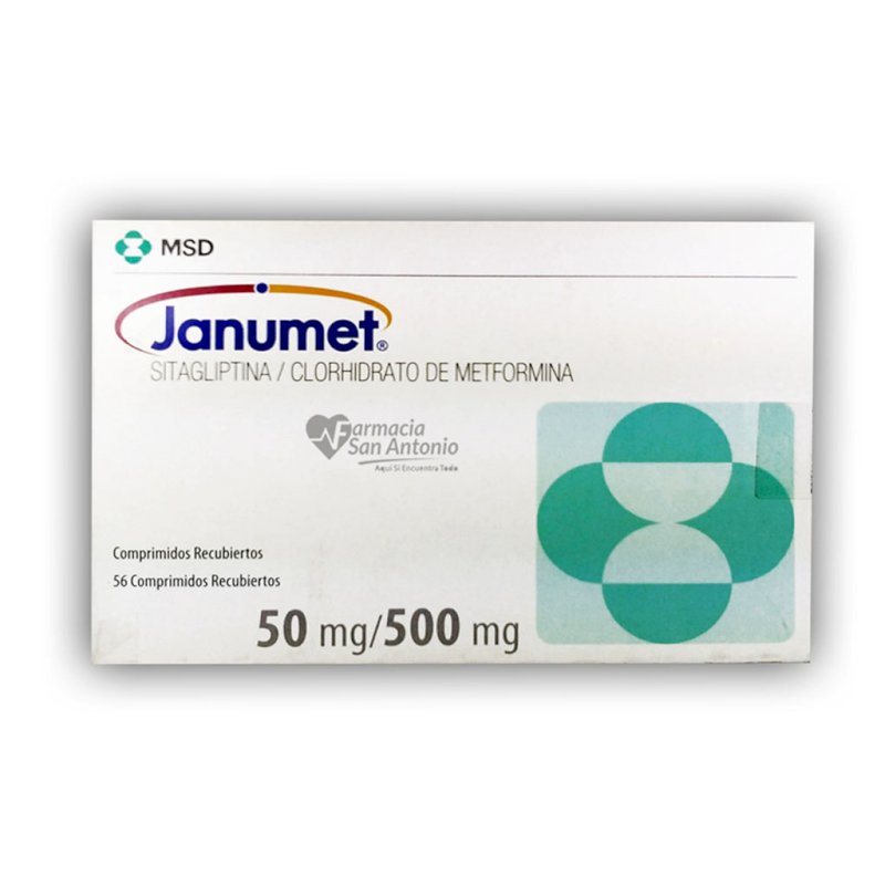 JANUMET 50MG/500MG X 56 TAB