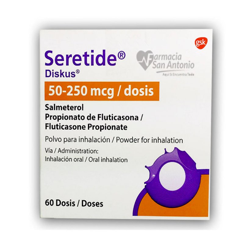 SERETIDE DISKUS INH 50/250MG X 60 DOSIS