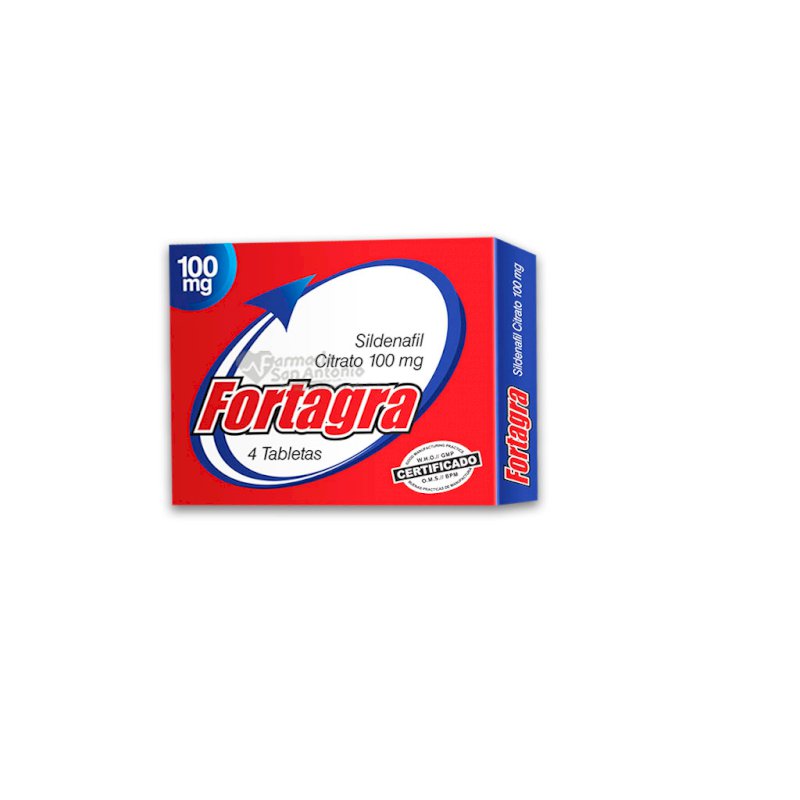 FORTAGRA 100MG X 4 TABS CAJA