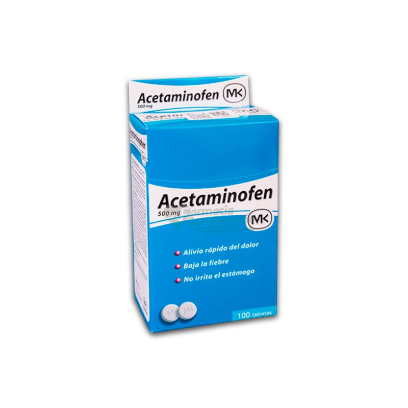 ACETAMINOFEN MK 500MG X 100 TABS