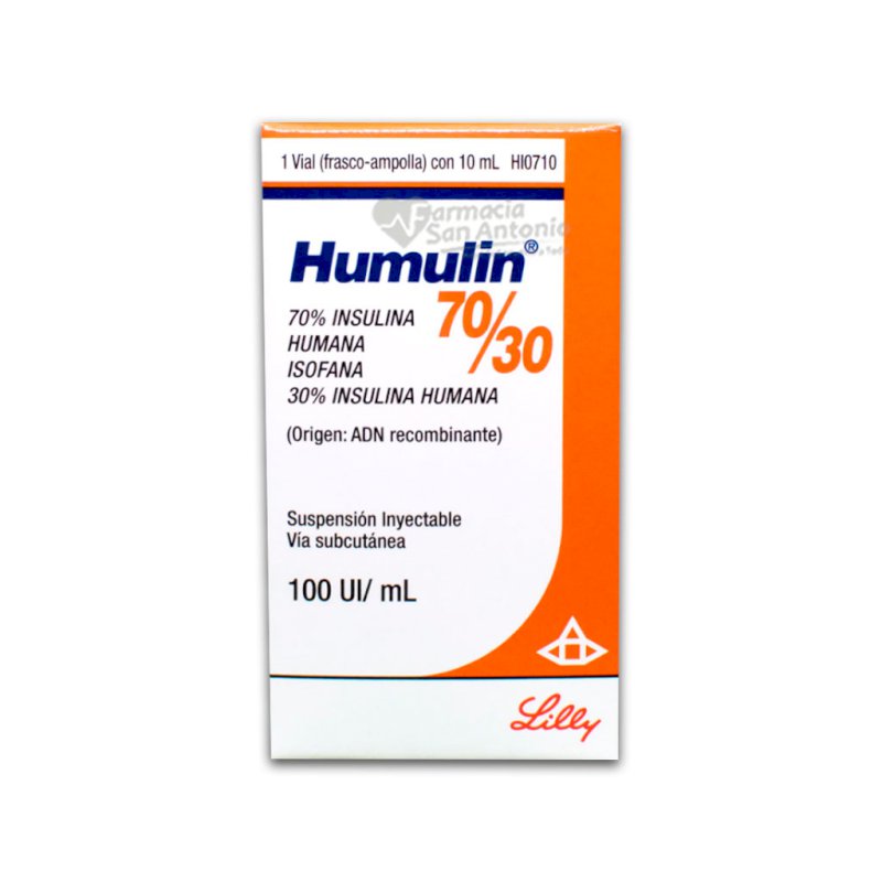 UNIDAD HUMULIN 70/30 X 5 CARTUCHOS