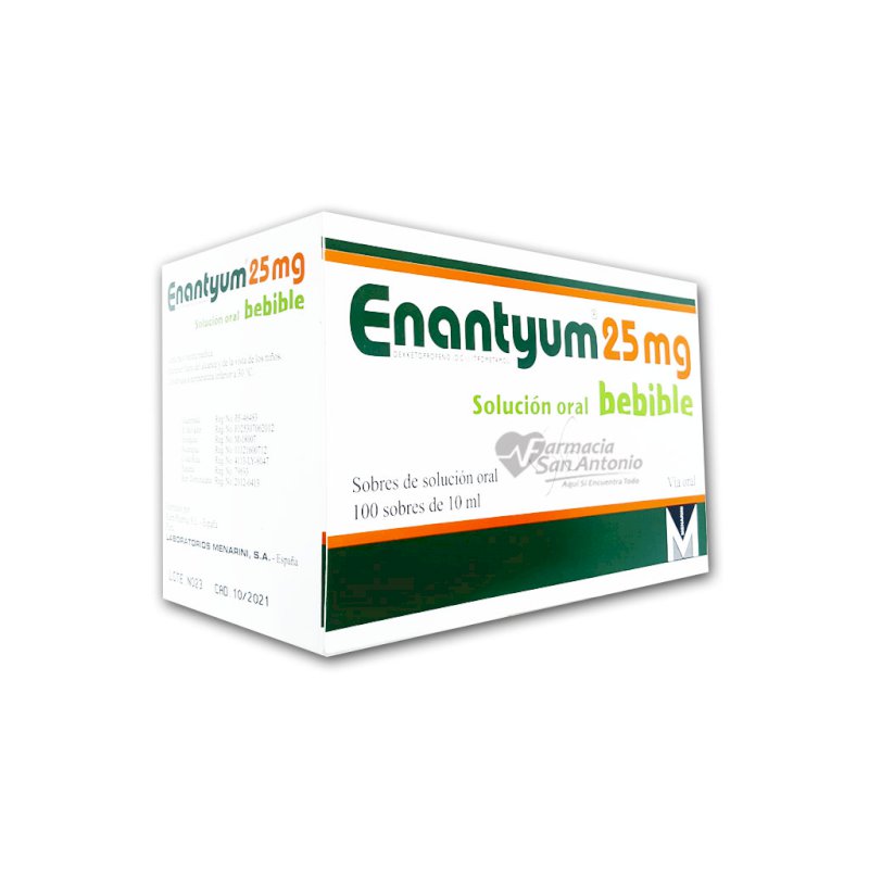 UNIDAD ENANTYUM 25MG SOBRES GRANULADOS