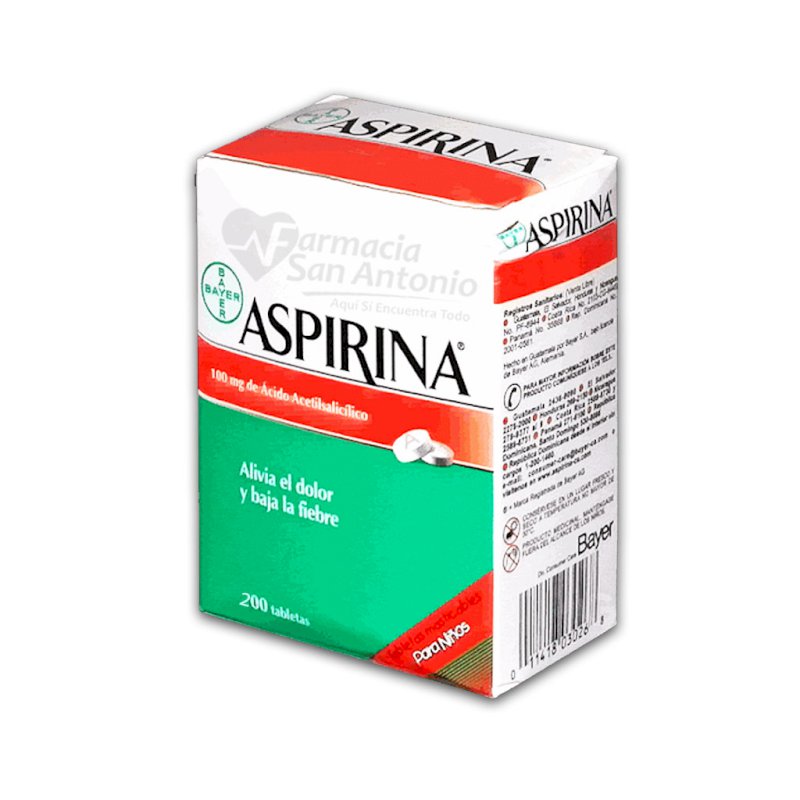 ASPIRINA 100MG NIÑO X 200 TABS