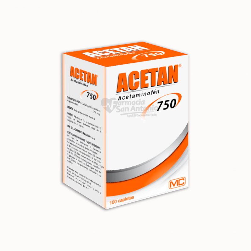 ACETAN 750MG X 100 TABS