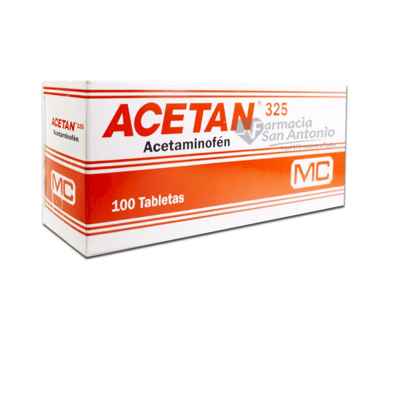 UNIDAD MC ACETAN 325 X 100 TABS