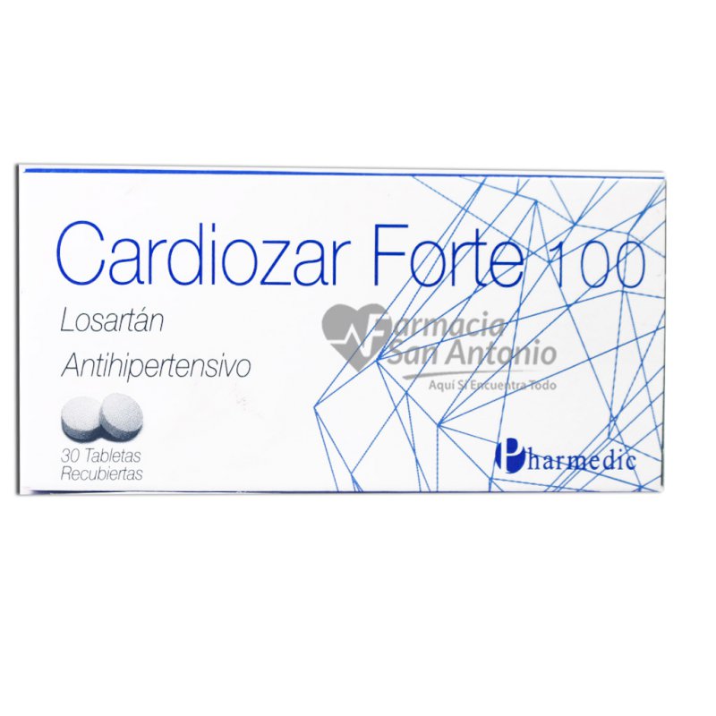 CARDIOZAR FORTE 100MG X 30 TAB