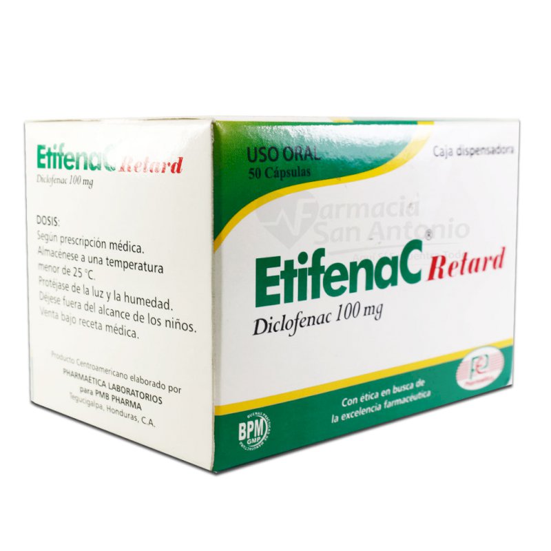 UNIDAD ETIFENAC RETARD 50MG