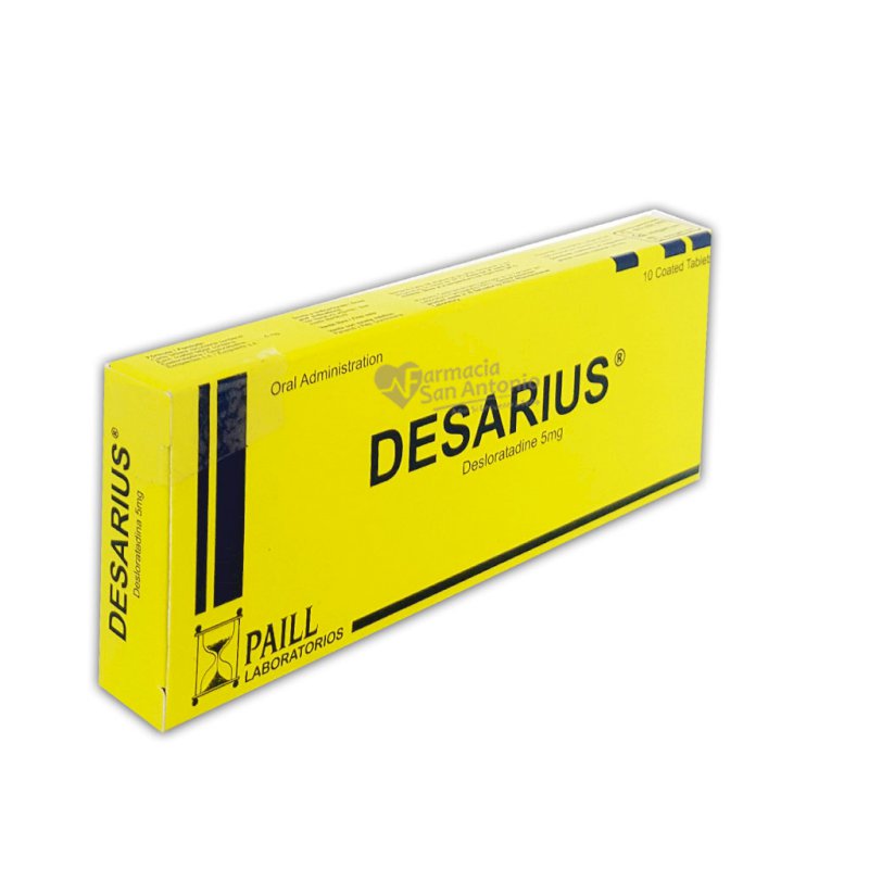 UNIDAD DESARIUS 5MG X 10 TABS