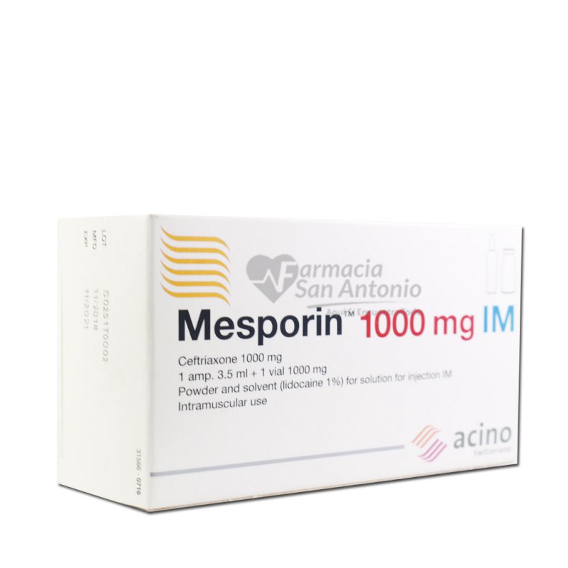 MESPORIN 1000MG I.M. X 1 AMP