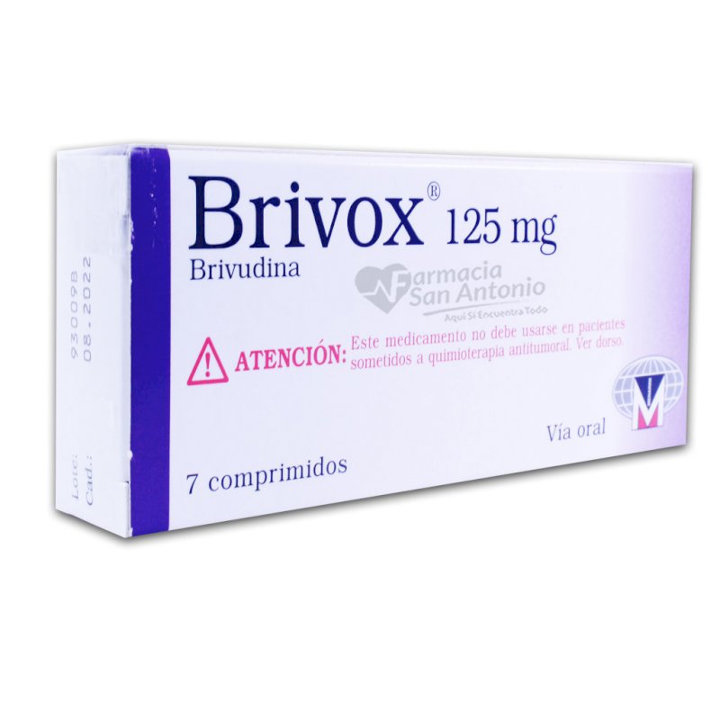 UNIDAD BRIVOX 125MG TAB