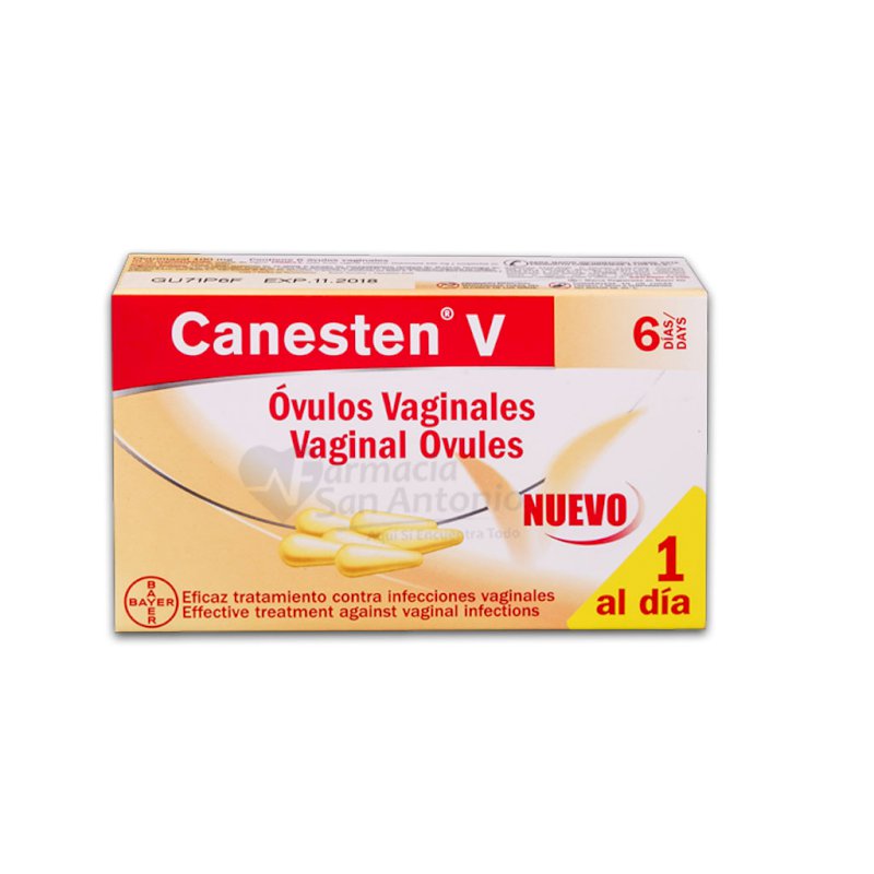 CANESTEN VAGINAL 100MG X 6 OVULOS