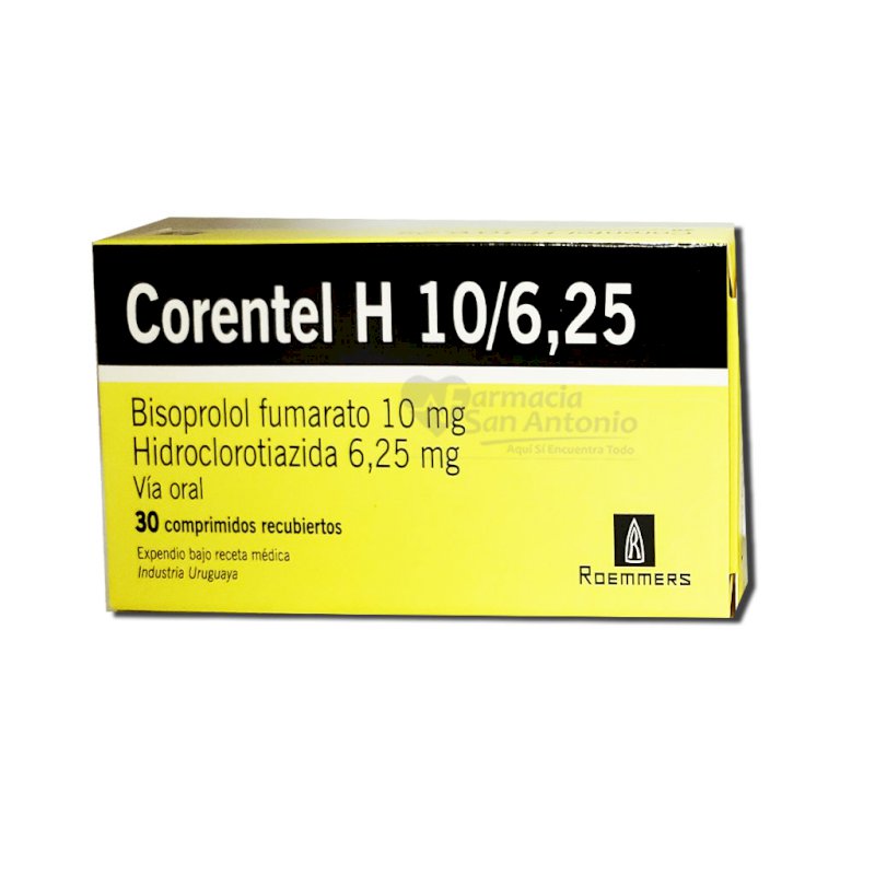 CORENTEL H 10/6.25MG X 30 TAB $