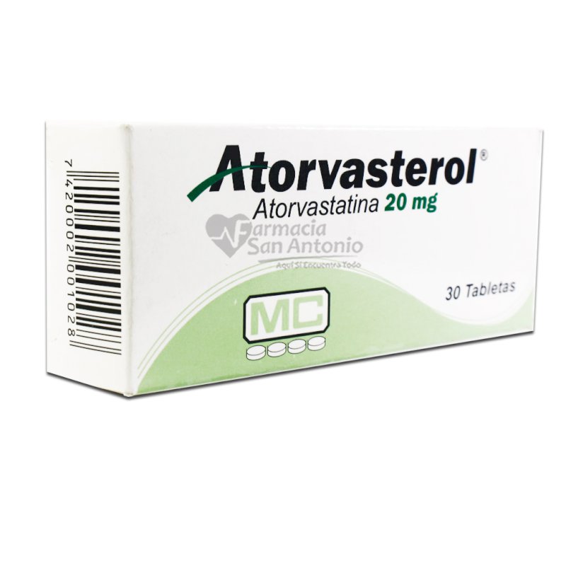 ATORVASTEROL 20MG X 30 TABS