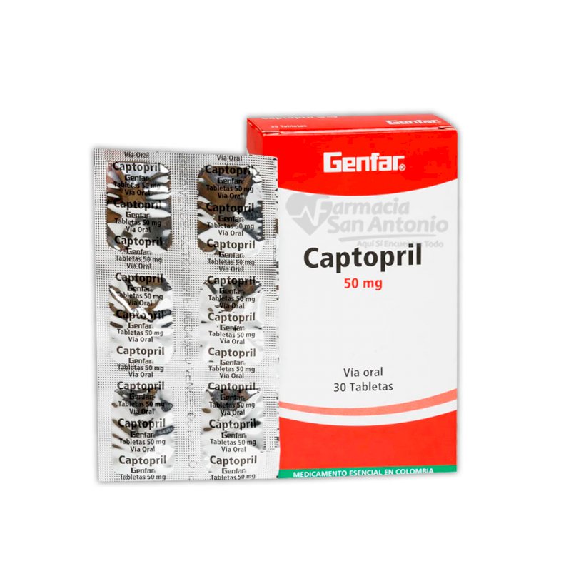 UNIDAD GENFAR CAPTOPRIL 50MG TABS -