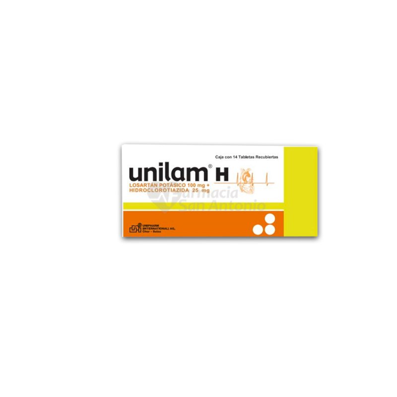 UNILAM H 100MG/25MG X 14 TAB