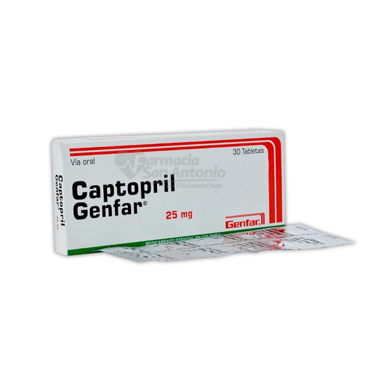 UNIDAD GENFAR CAPTOPRIL 25MG TAB -