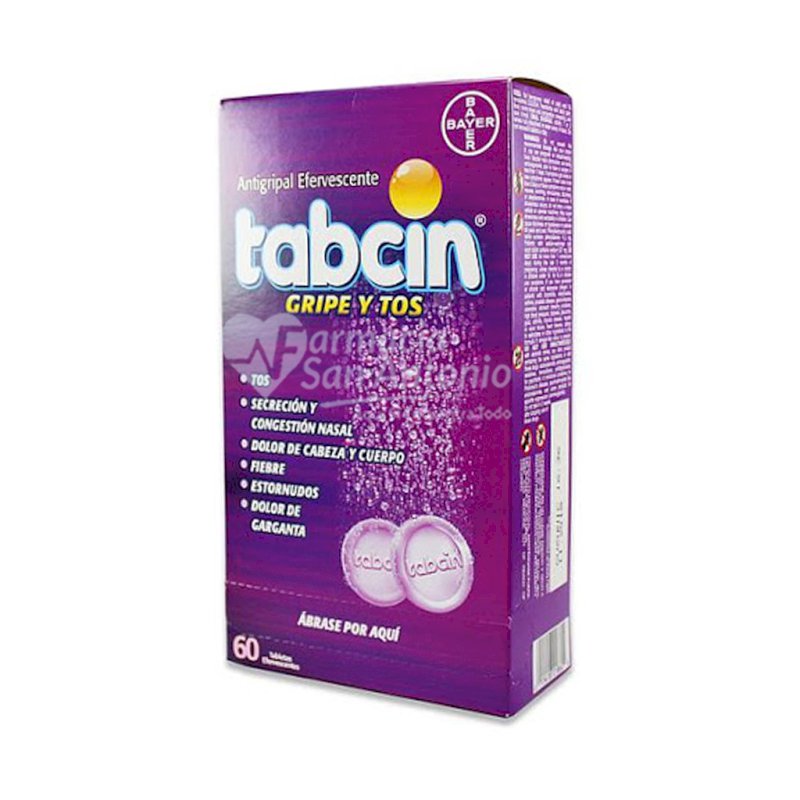 UNIDAD TABCIN GRIPE Y TOS EFERVESCENTE X 60