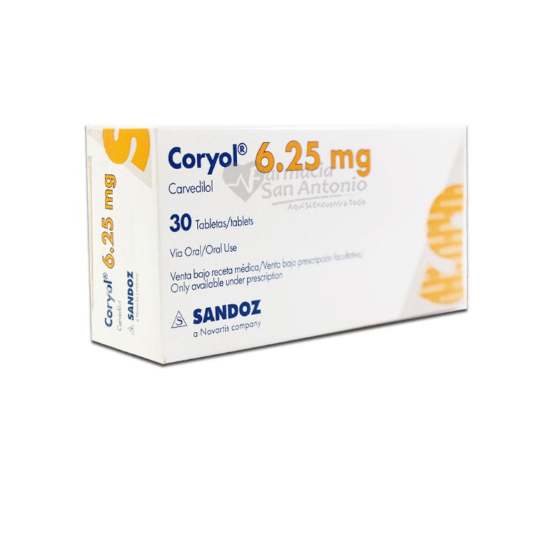 CORYOL 6.25MG X 30 TAB