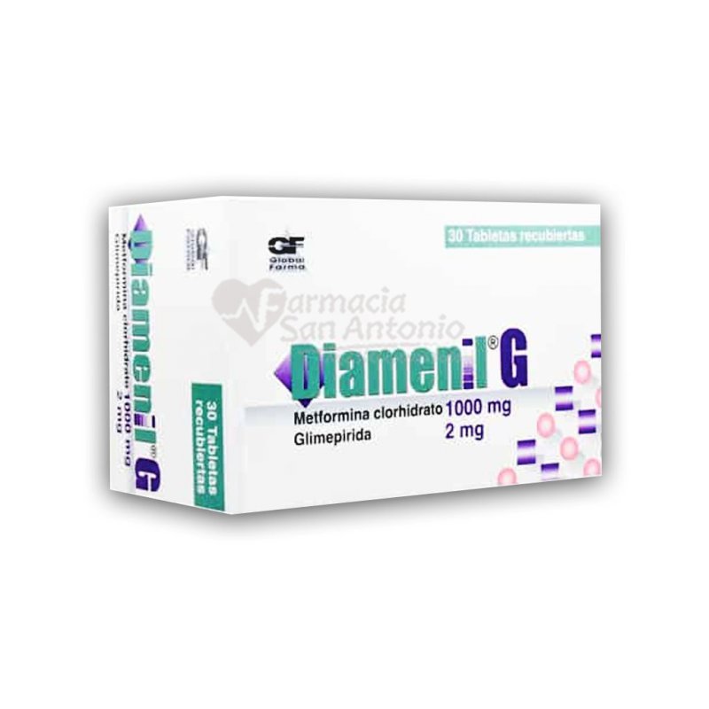 DIAMENIL G 1000/2MG X 15 TAB