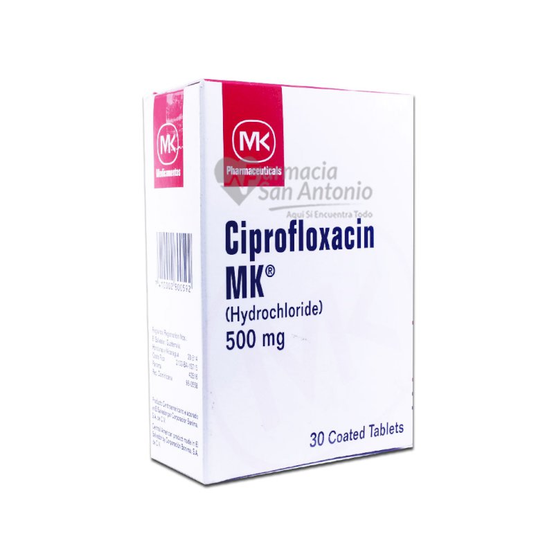 UNIDAD MK CIPROFLOXACINA 500MG X 30