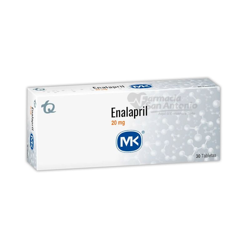 UNIDAD MK ENALAPRIL 20MG X 30 + 30