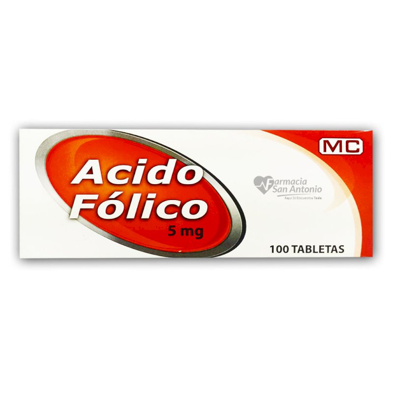 UNIDAD MC ACIDO FOLICO X 100 TABS