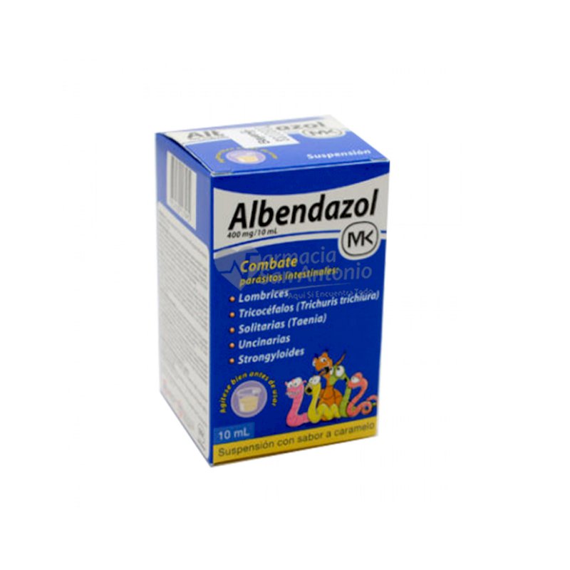 ALBENDAZOL MK SUSP 400MG X 10ML