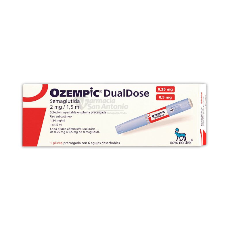 OZEMPIC DUALDOSE 0.25/0.5ML X 1.5ML, 1PLUMA