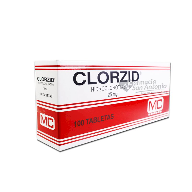 UNIDAD MC CLORZID 25 MG X 100 TABS